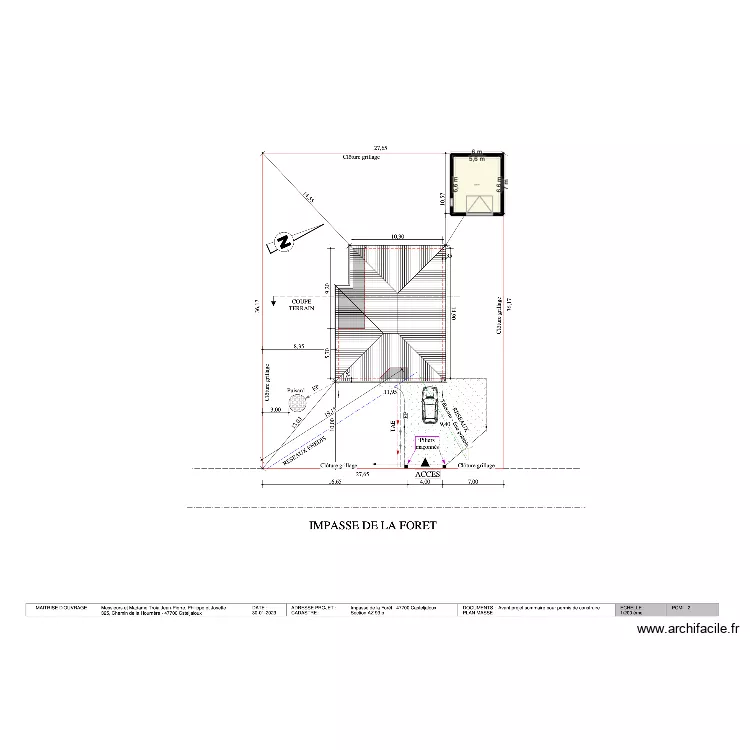 Garage Casteljaloux 1. Plan de 