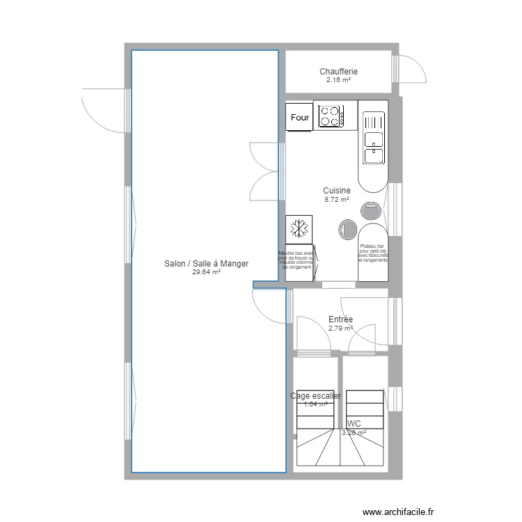 SOLTERRE 3 pl Bourg Aménagement Cuisine. Plan de SOLTERRE 3 pl Bourg Aménagement Cuisine. Plan de