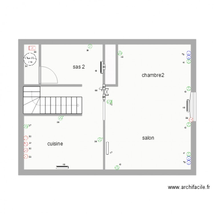 sylvain logement 2 2 Etage Prise de courant. Plan de 0 pièce et 0 m2