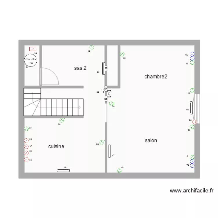 sylvain logement 2 2 Etage Prise de courant. Plan de 