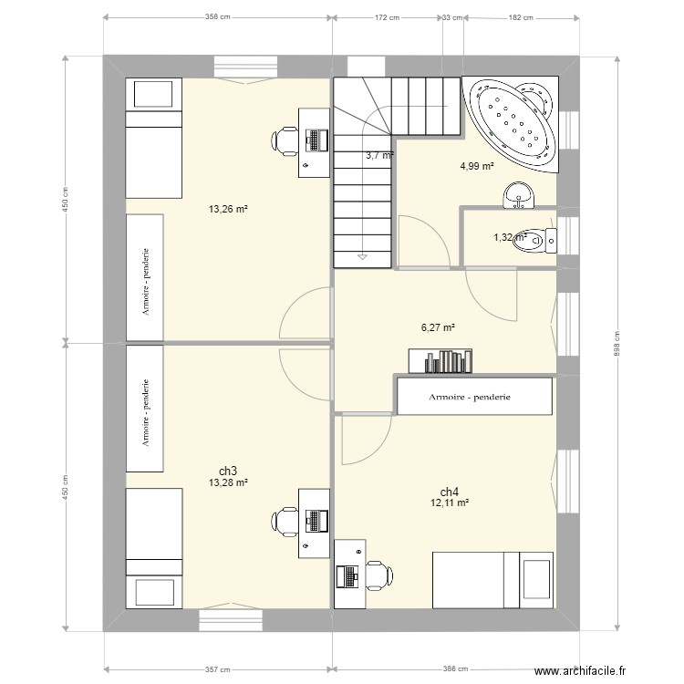 Ma maison 7. Plan de 12 pièces et 130 m2