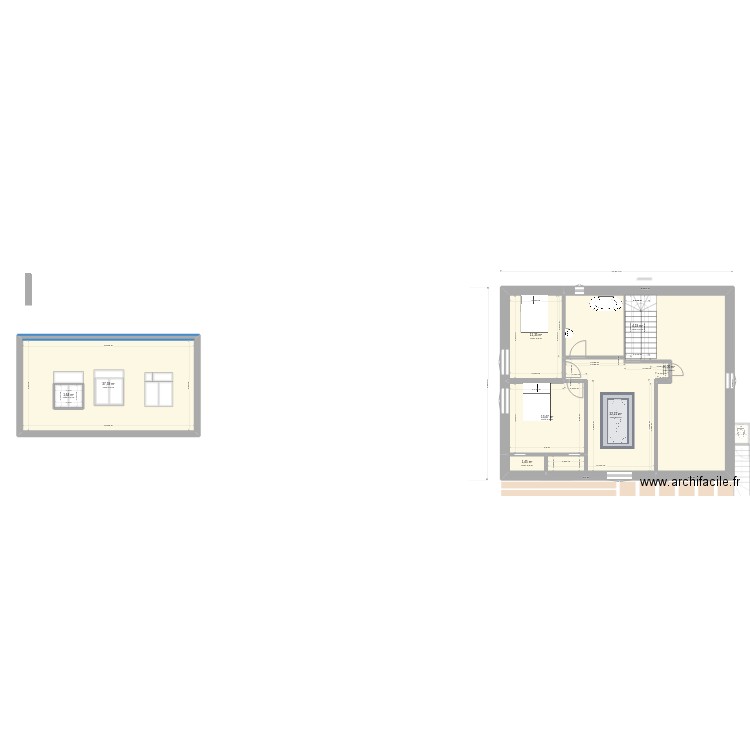 Croix Leyrat modif2 (mesure1). Plan de 22 pièces et 319 m2