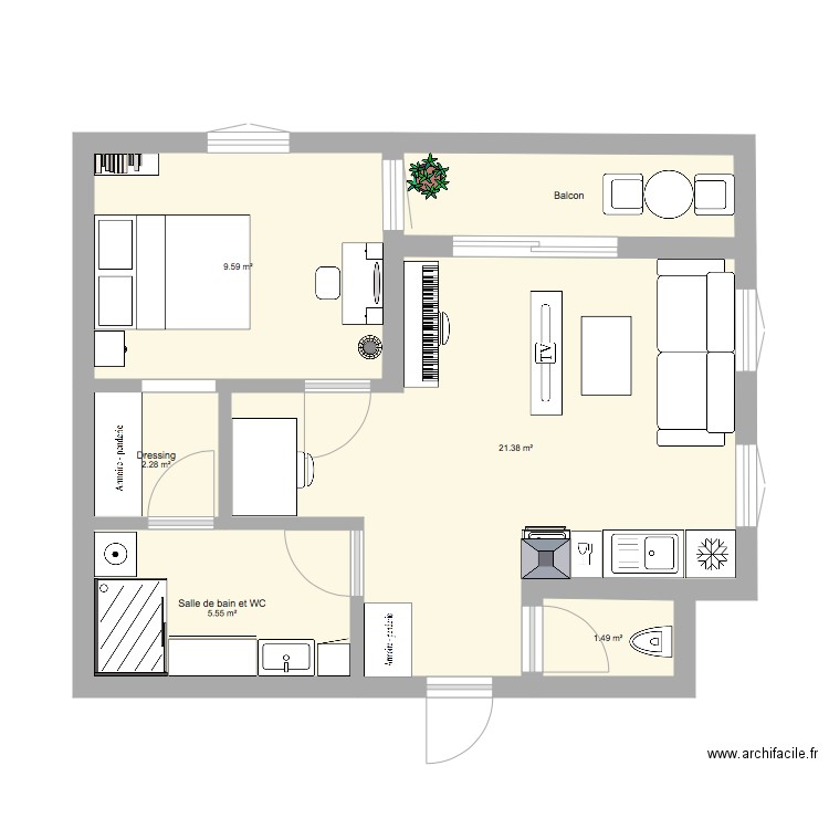 Appartement Sunhee. Plan de 0 pièce et 0 m2