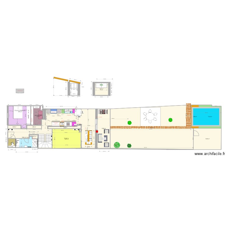 extension table à la place de l ordi. Plan de 0 pièce et 0 m2