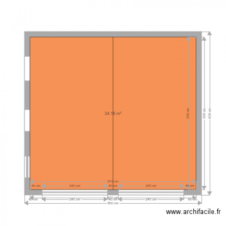 garage . Plan de 0 pièce et 0 m2