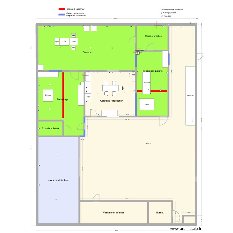 P03b. Plan de 10 pièces et 455 m2