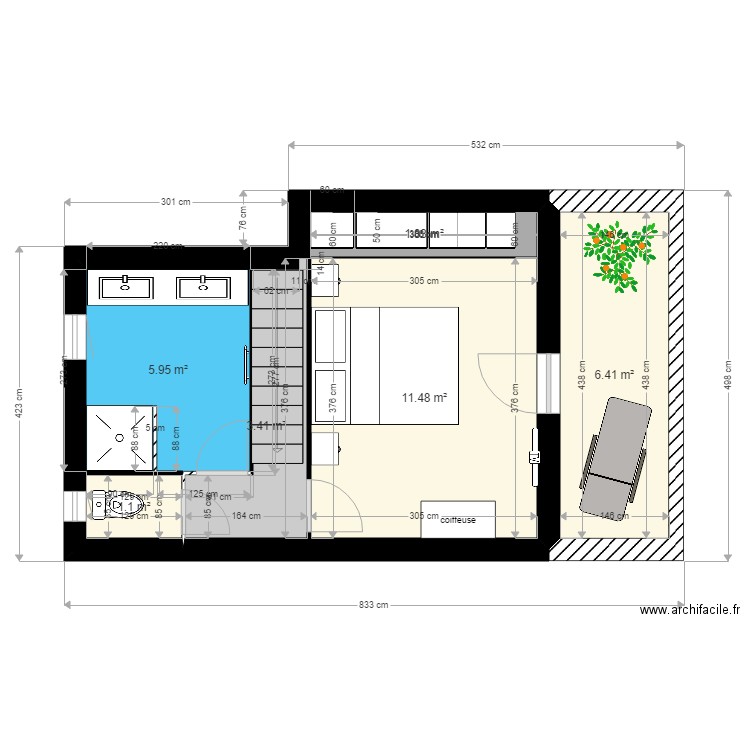 ETOILE étage ch en haut. Plan de 0 pièce et 0 m2