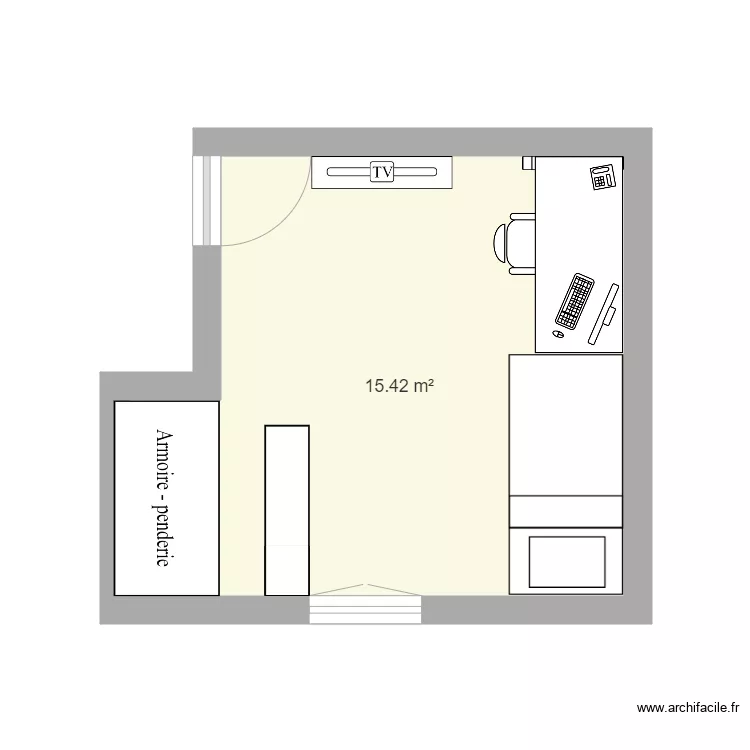 chambre 2 . Plan de 