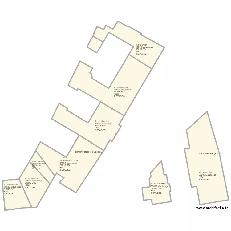 notre dame de gr&acirc;ce lyc&eacute;e/ enseignement sup&eacute;rieur ( surface chauff&eacute;e inconnu) . Plan de 