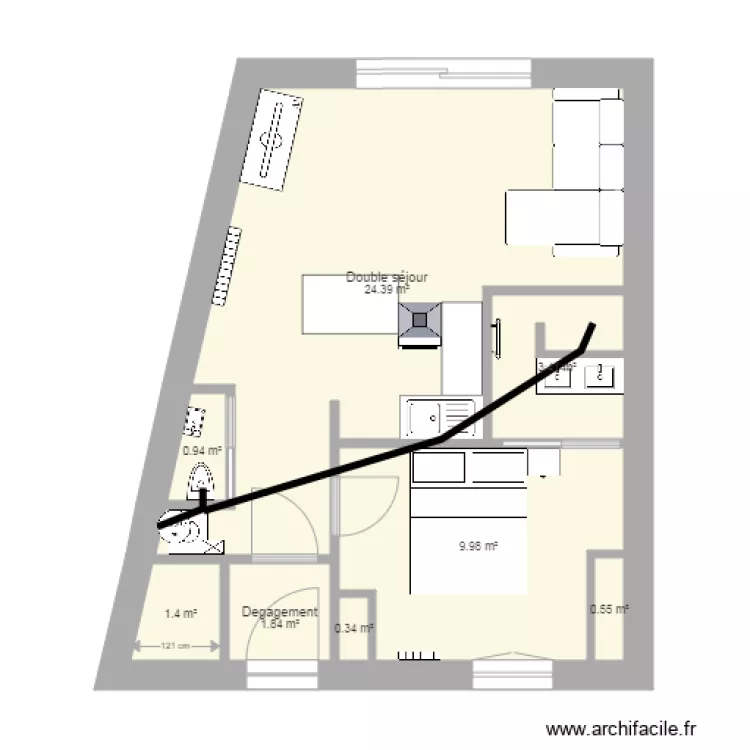 Appart RDC eau usée. Plan de Appart RDC eau usée. Plan de