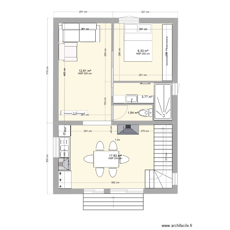 RDC FLO. Plan de 0 pièce et 0 m2