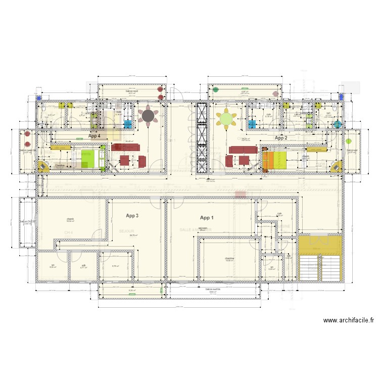 LK etage 1 proposition 19. Plan de 0 pièce et 0 m2
