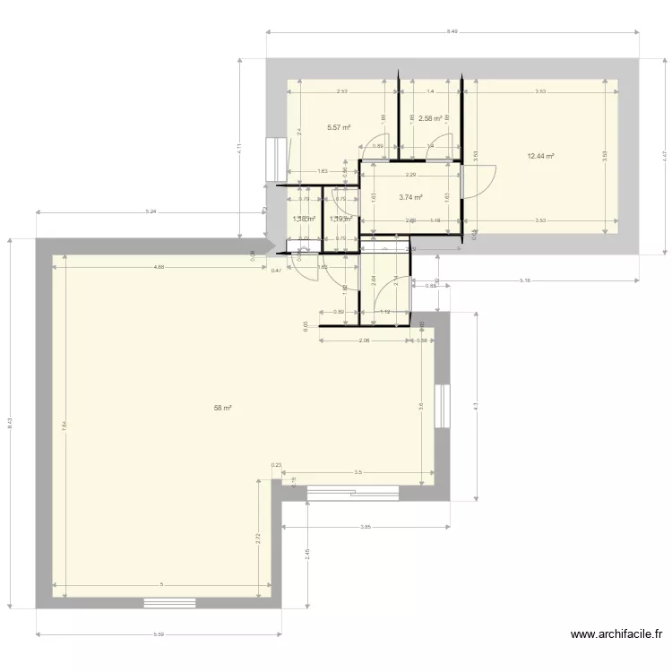 Maison V01. Plan de 