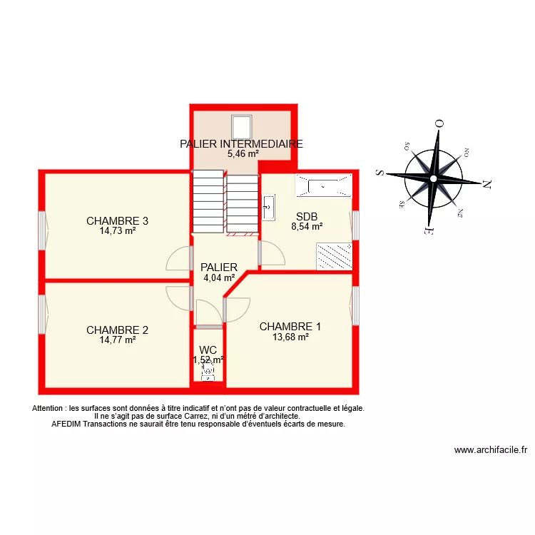 BI 8825 ETAGE. Plan de 