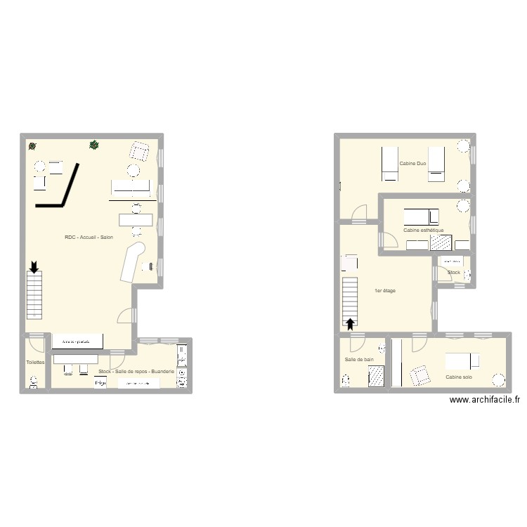 Haryana. Plan de 9 pièces et 186 m2