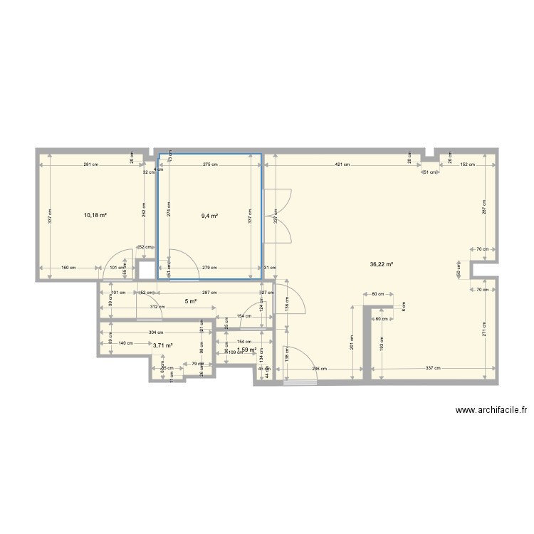 Appartement Saint Georges cible. Plan de 0 pièce et 0 m2
