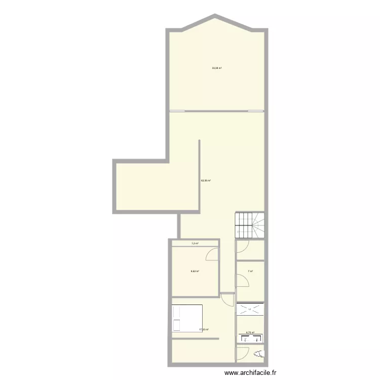 THE ONE chambre reno 1. Plan de 