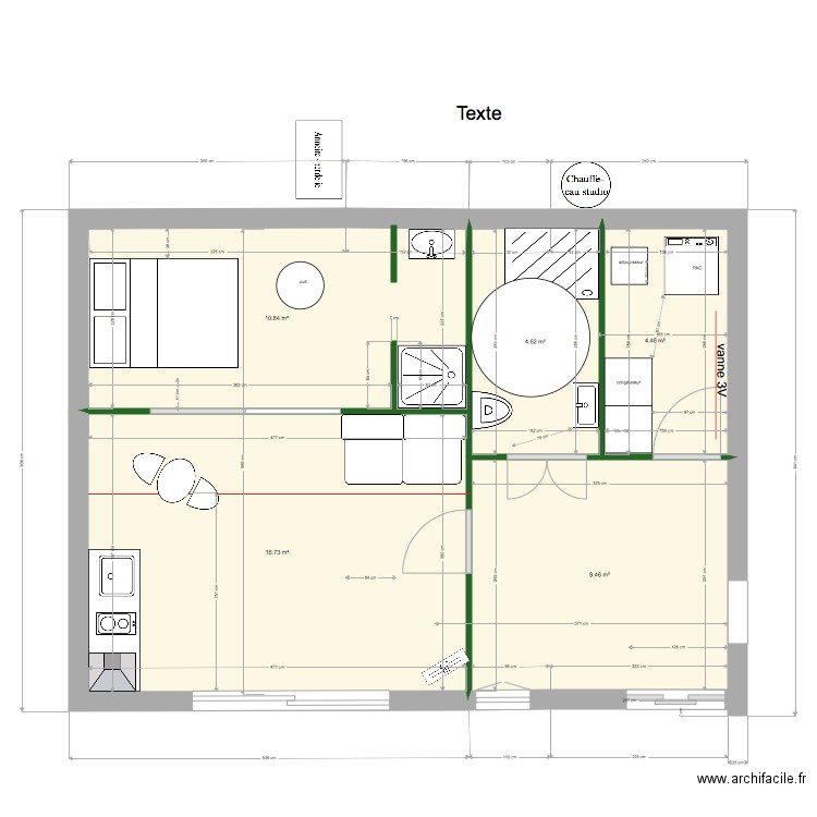 sdb et chaufferie au NORD der et studio 21 02 escalier autre3. Plan de 0 pièce et 0 m2