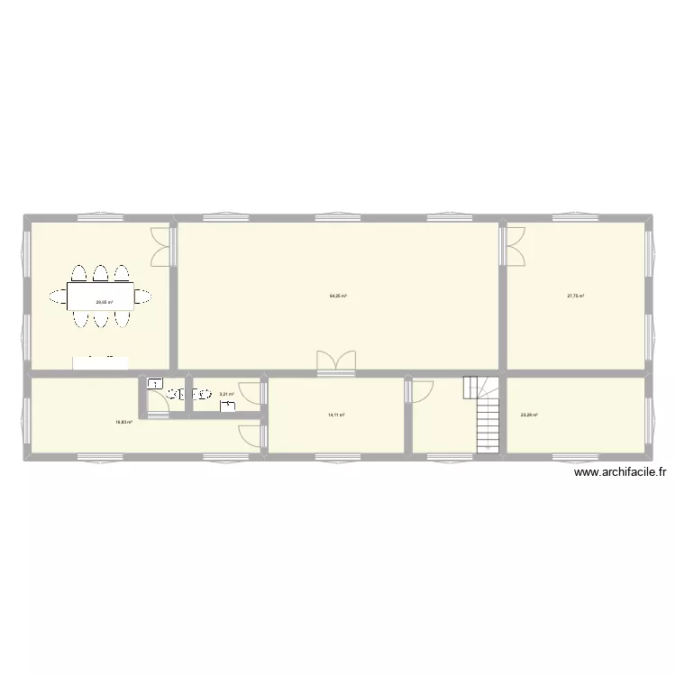 maison. Plan de 