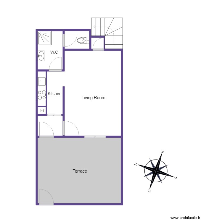 calle rojales 48 1º piso. Plan de 0 pièce et 0 m2