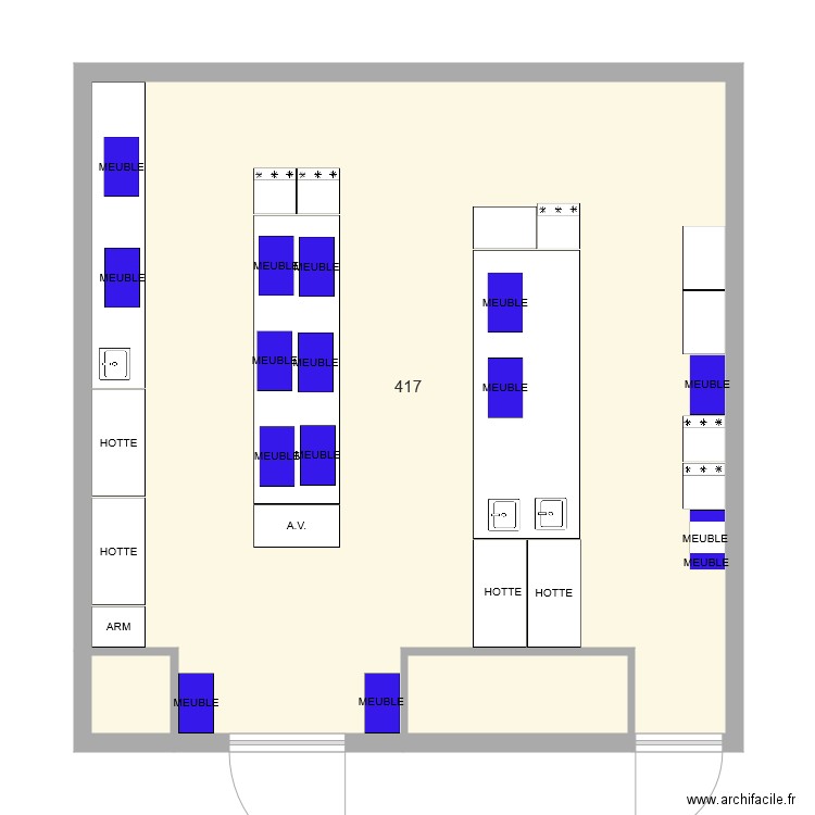 417 sol. Plan de 0 pièce et 0 m2