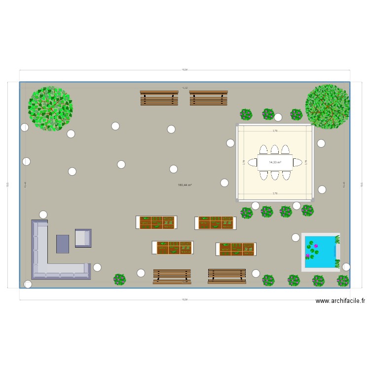 EHPAD de luxe. Plan de 0 pièce et 0 m2