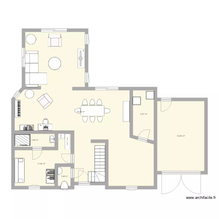 Maison2. Plan de 