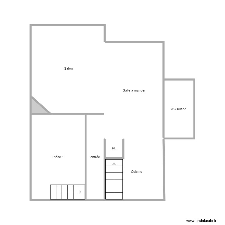 RDC VLR 1. Plan de 0 pièce et 0 m2