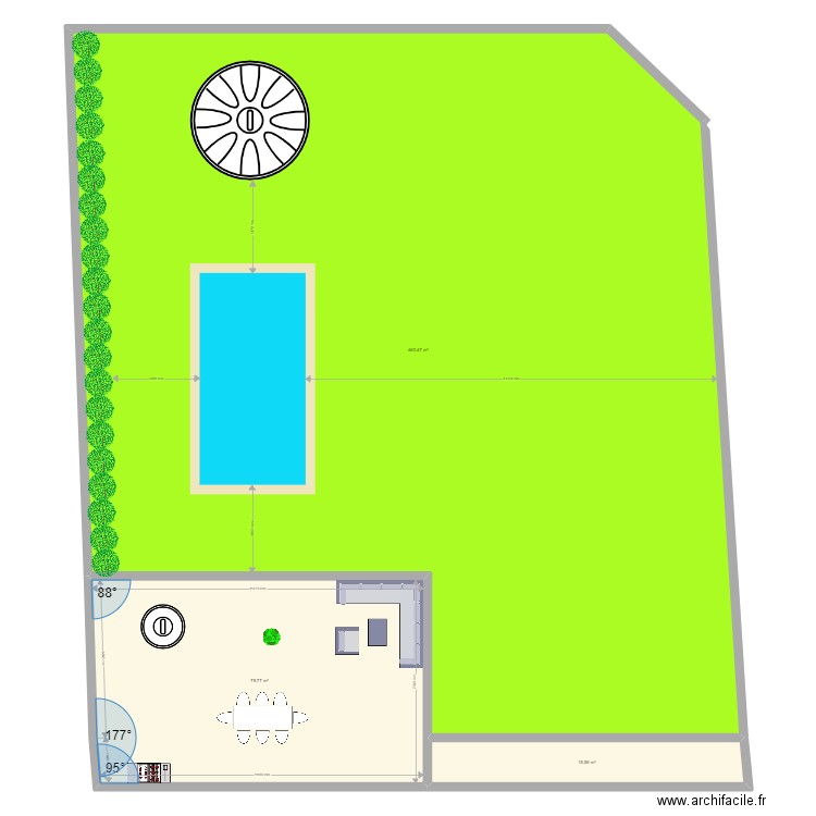 vincent. Plan de 3 pièces et 556 m2