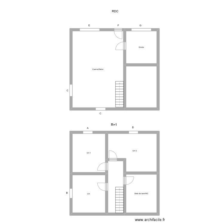 PAUZON. Plan de 0 pièce et 0 m2