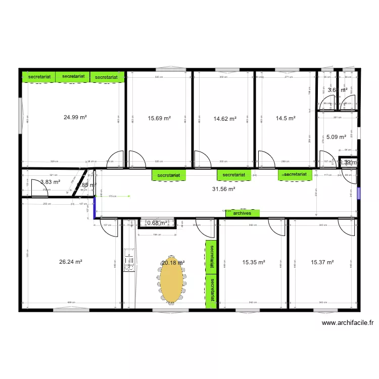  1 ER ETAGE DERNIERE COTE DU 15 AVRIL 2021 meubles. Plan de 