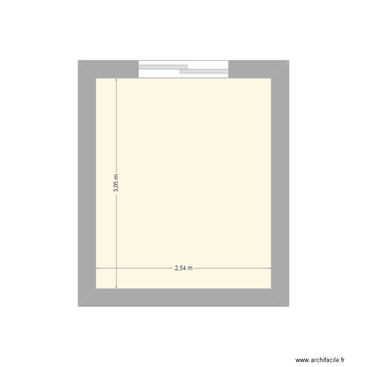 gilly3. Plan de 1 pièce et 8 m2