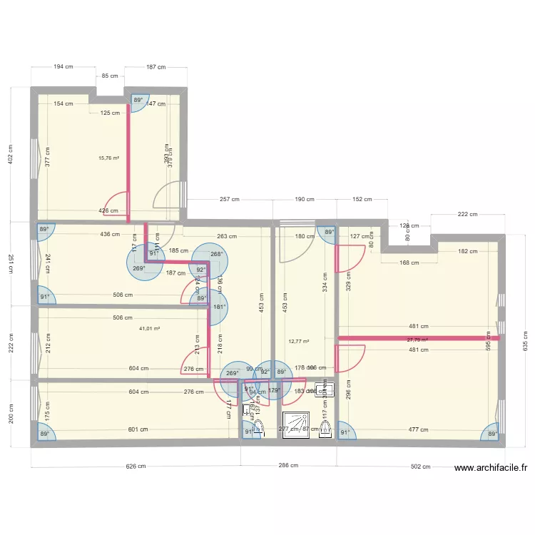 bureau Venture Projet 2 bureaux. Plan de 