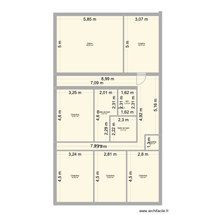 Maison Poisat. Plan de 0 pièce et 0 m2