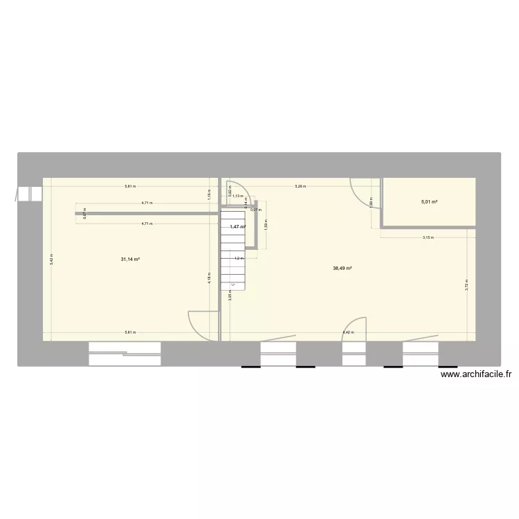 Alex. Plan de 4  et 76 m²