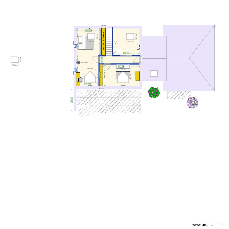 ETEL Placo 1er étage 2021. Plan de 0 pièce et 0 m2