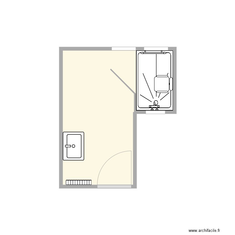 plan guivarch AP travaux 2. Plan de 1 pièce et 5 m2