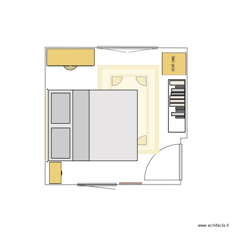 Chambre Lolita. Plan de 0 pièce et 0 m2