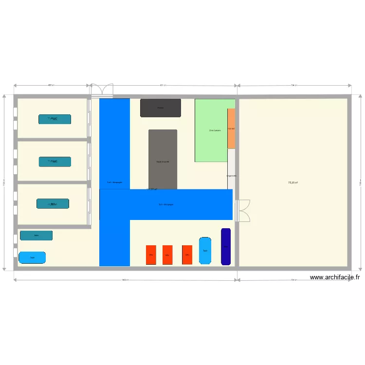 Salle de gym V3 dur 2 amovible 100 MODIF FD. Plan de 