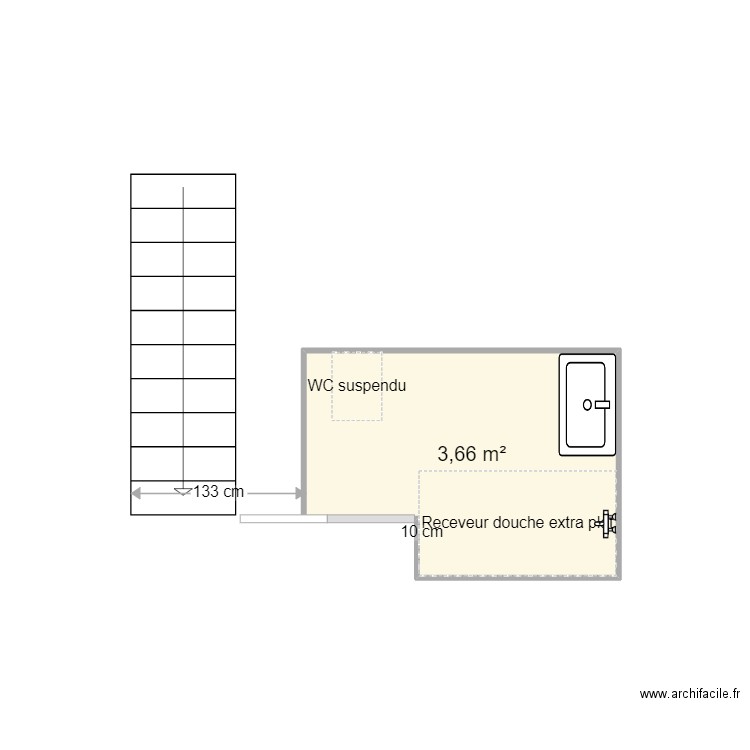 Salle de bain. Plan de 0 pièce et 0 m2