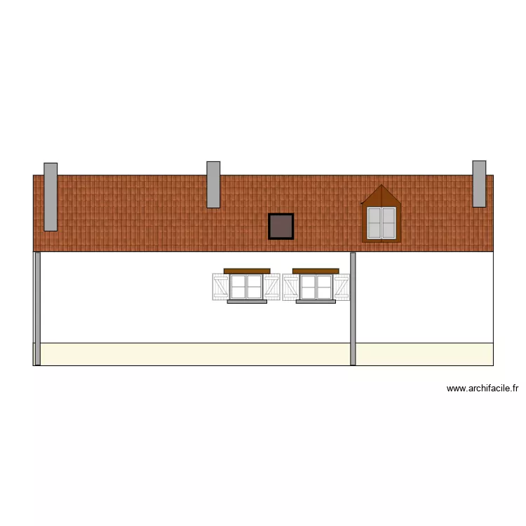 Facade nord cible 2. Plan de Facade nord cible 2. Plan de