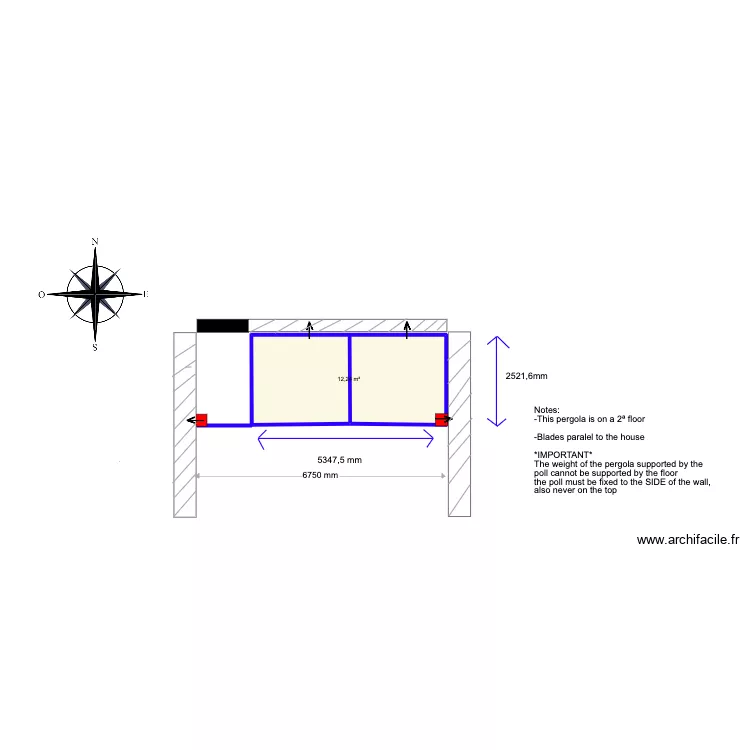 Pergola_2floor_Arsenio_Reis. Plan de 