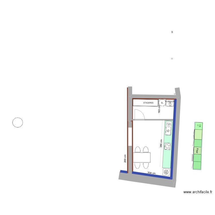 PROJET 4   CUISINE   2° / 3° ETAGE. Plan de 0 pièce et 0 m2