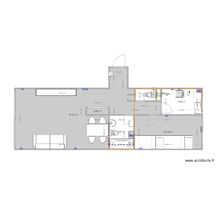 La Toussuire actuel. Plan de 0 pièce et 0 m2