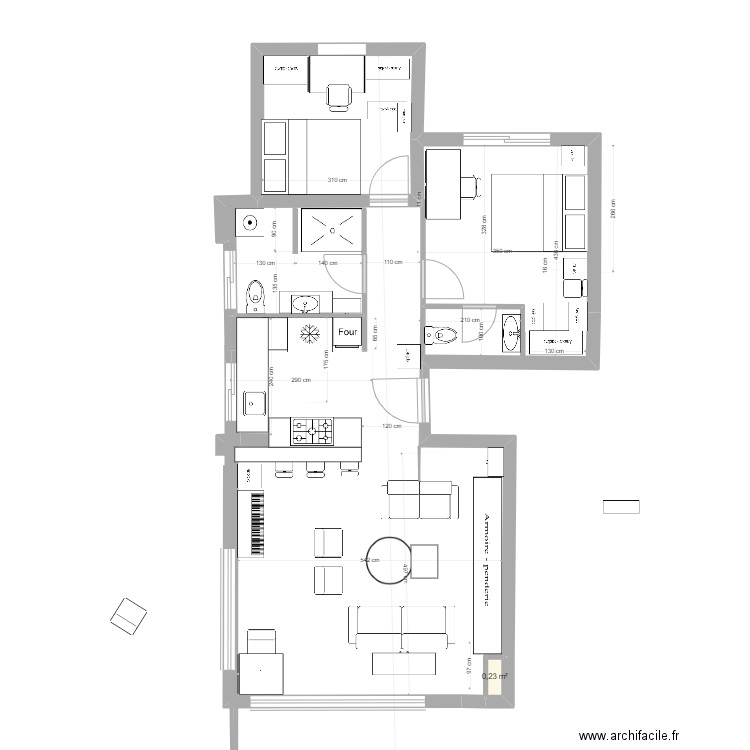 mai. Plan de 0 pièce et 0 m2