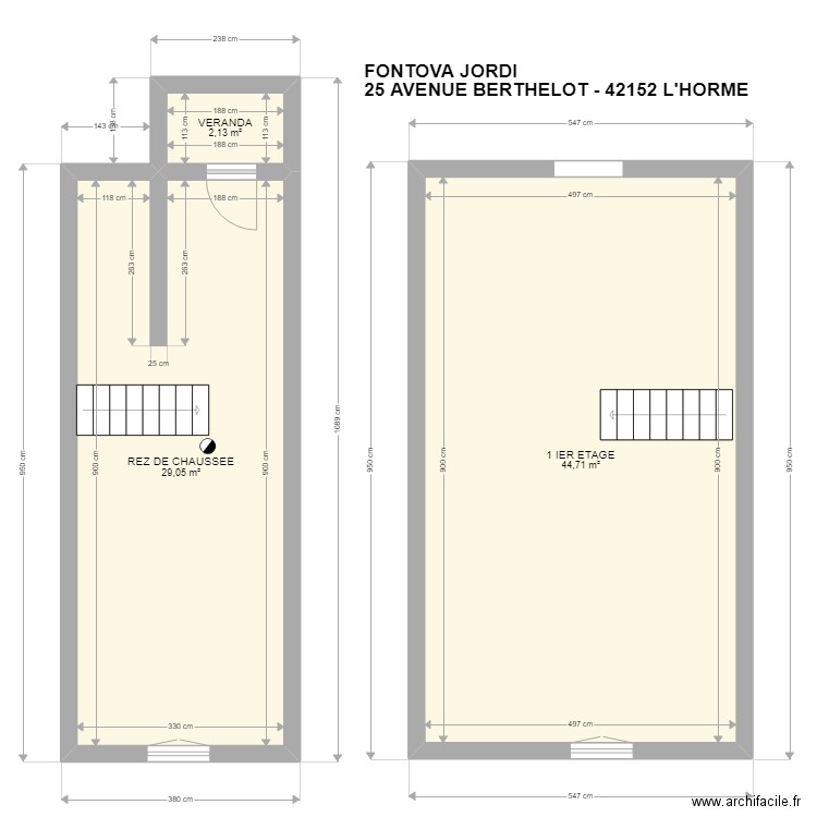FONTOVA JORDI. Plan de 0 pièce et 0 m2