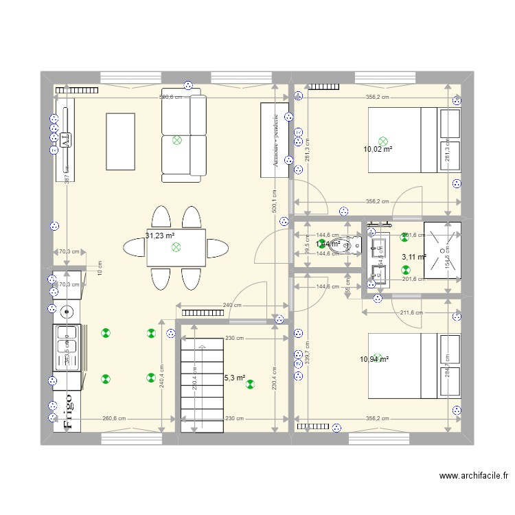 LAON R+2. Plan de 0 pièce et 0 m2