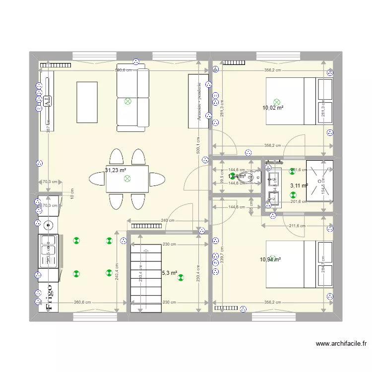 LAON R+2. Plan de 