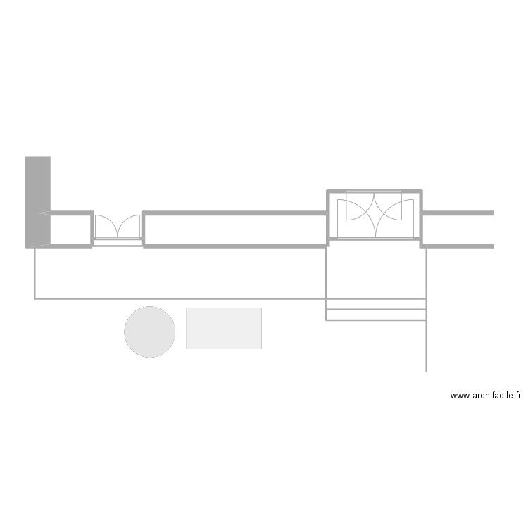 AT entree église SMV. Plan de 4 pièces et 14 m2