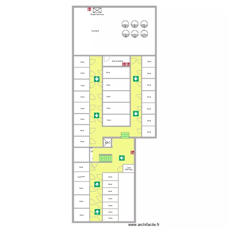 Chanot 192 Sous sol. Plan de 